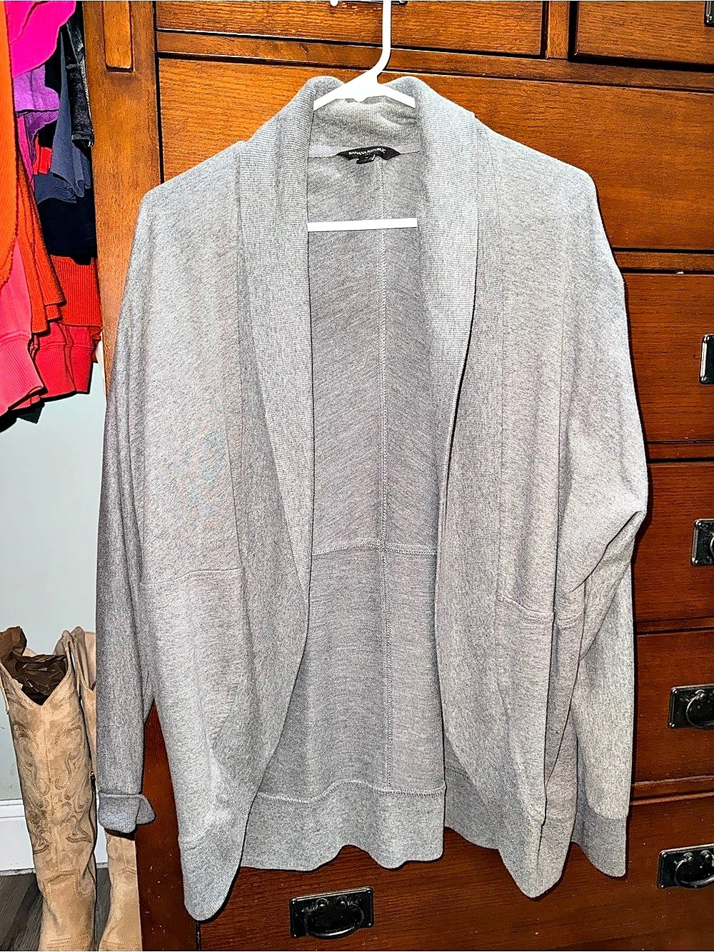 Banana Republic Gray Open Front Cardigan Size Small Like New
